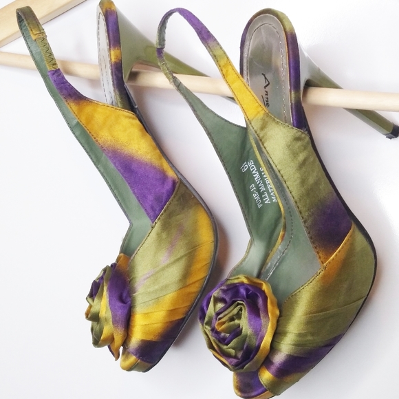 Anne Michelle Shoes - EUC / ANNE MICHELLE PEEP TOE HEEL SZ 6.5